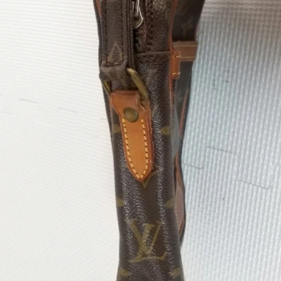 Auth Louis Vuitton Mini Crossbody Monogram Pochette Marly Bandouliere Brown Tan - Picture 8 of 14